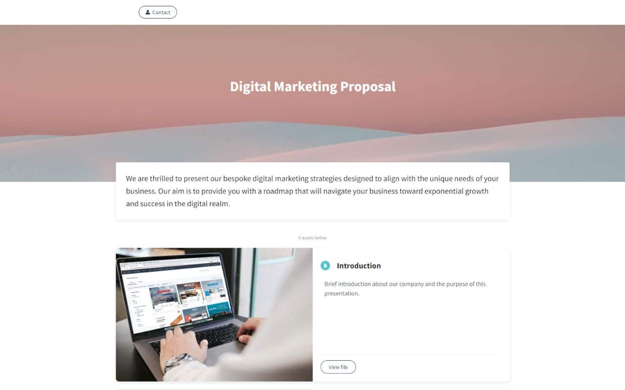 digital marketing proposal