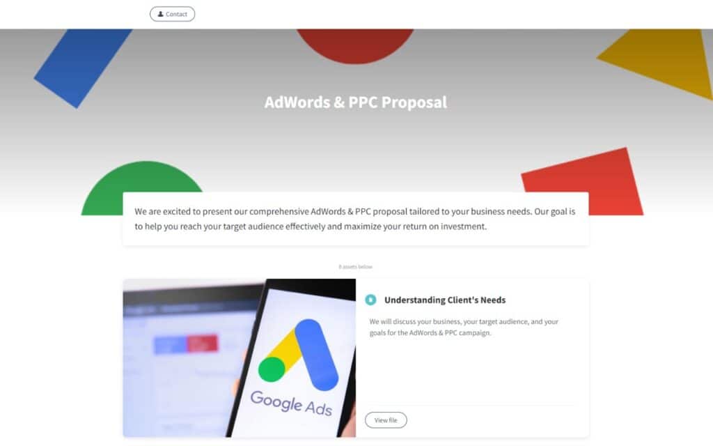 AdWords & PPC Proposal