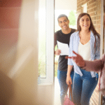 Real estate agent having a conversation with the client