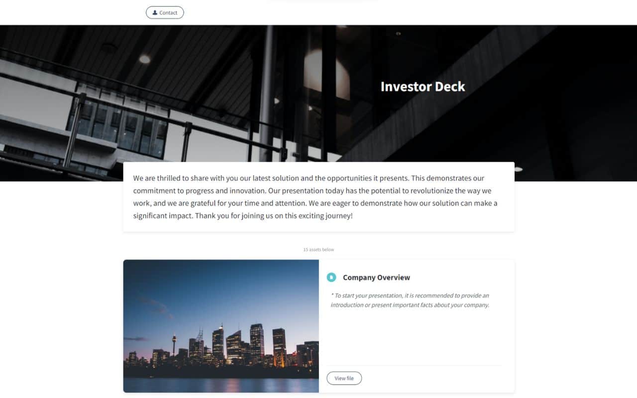 Investor Deck